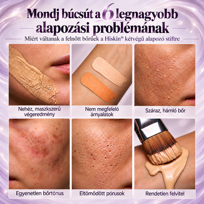 🔥 AZ UTOLSÓ 2 ÓRÁBAN · 80% KEDVEZMÉNY!  Hiskin® 2 az 1-ben színváltó alapozó stift | Elfedi az öregségi foltokat, halványítja a finom ráncok láthatóságát és hidratálja a bőrt – beépített ecsettel a fiatalos, ragyogó arcbőrért!